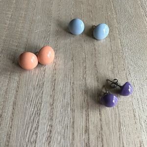 Vintage Colorful Stud Earrings